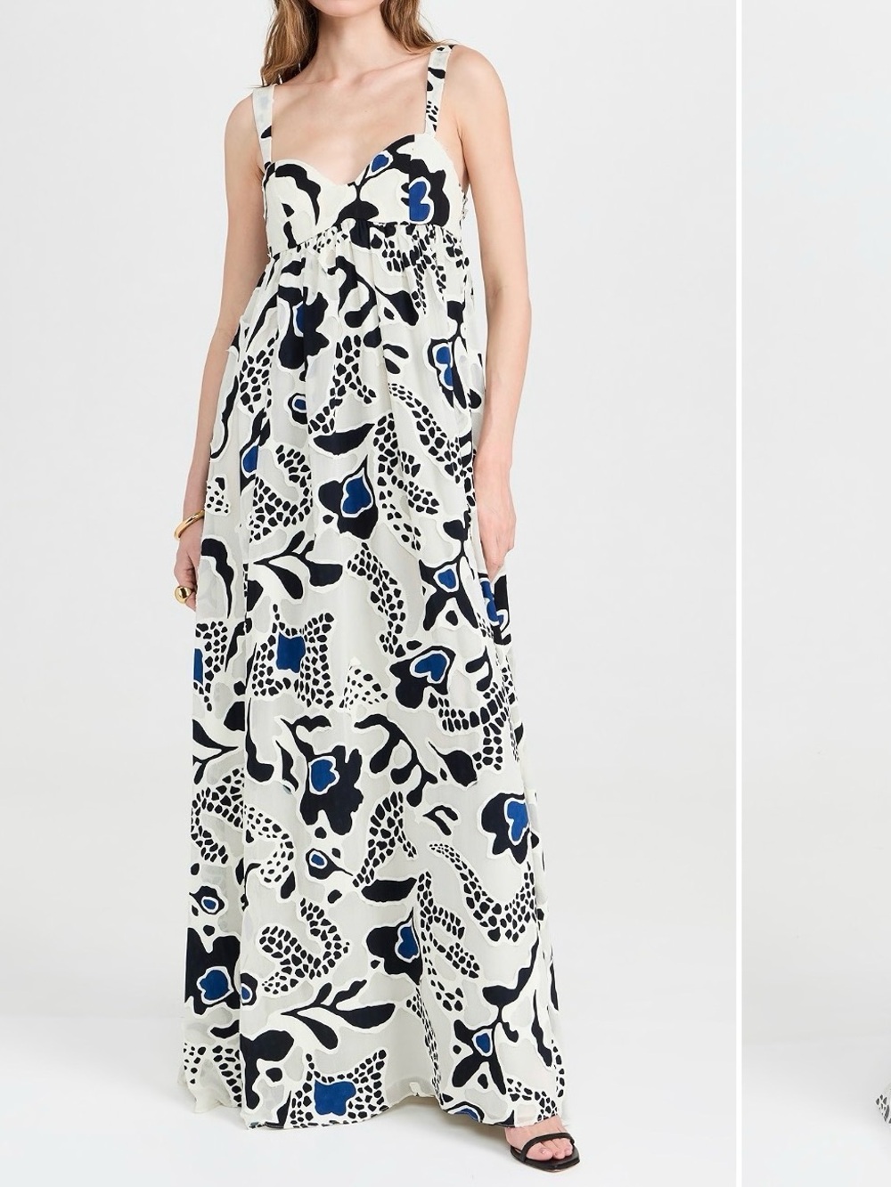 Ulla Johnson Leilani Maxi Dress with Abstract Print and Hidden Pockets